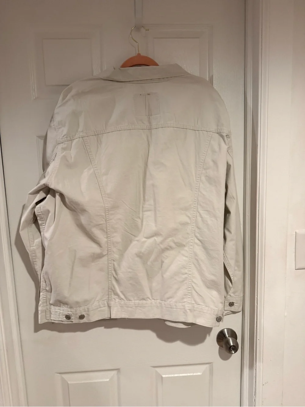 Levi's Light Cream Button-Front Shirt Jacket